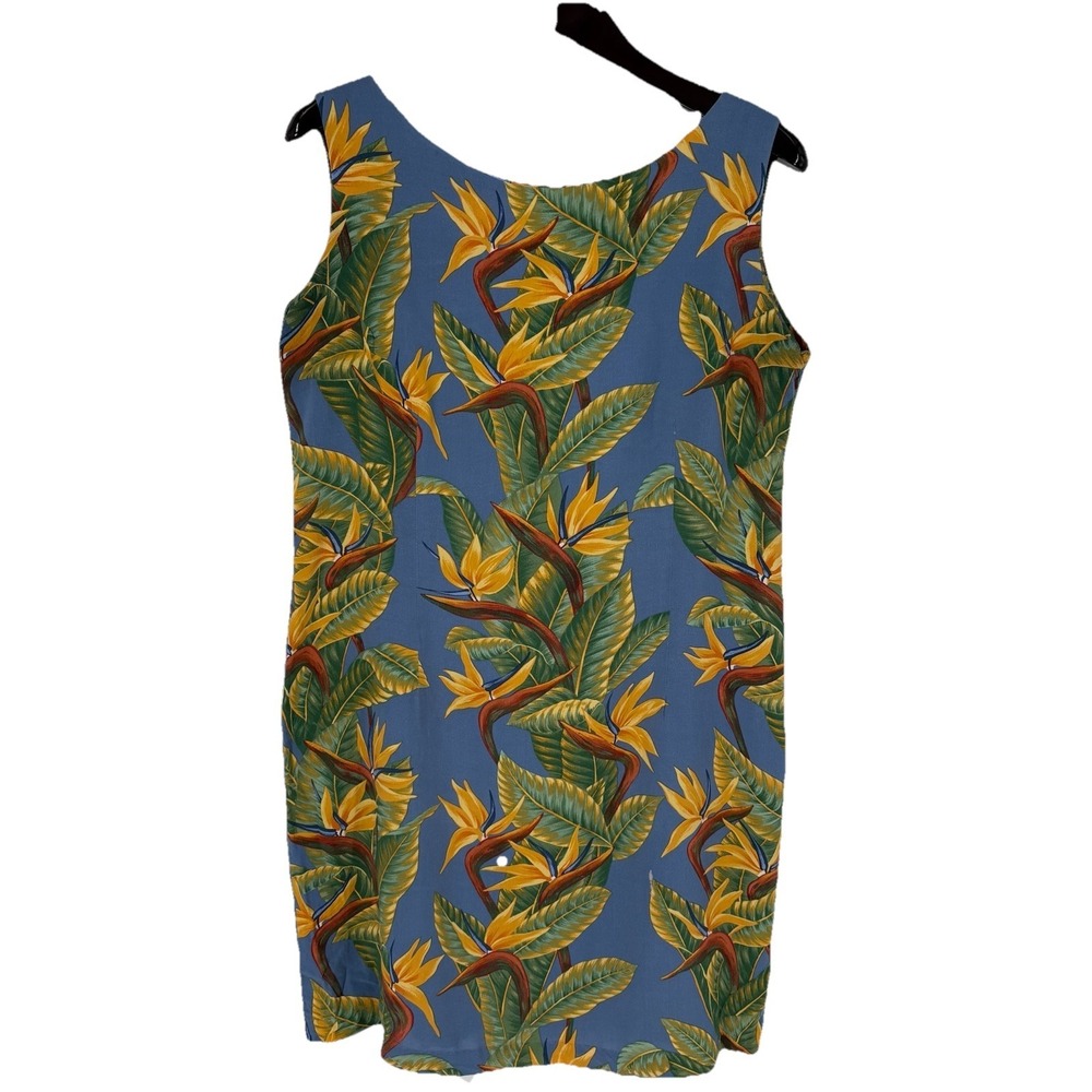 Vintage Reyn Spooner Hawaiian Traditionals Womens Tropical Print Shift Dress L